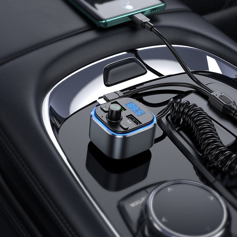 Car charger “E74 Energy” 2-in-1 with wireless FM transmitter