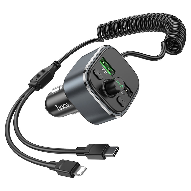 Car charger “E74 Energy” 2-in-1 with wireless FM transmitter