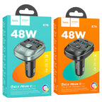 Car charger “E76 Pole” PD45W QC3.0 with wireless FM transmitter
