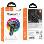 Car charger “E81 Fantasy” PD30W QC3.0 with wireless FM transmitter