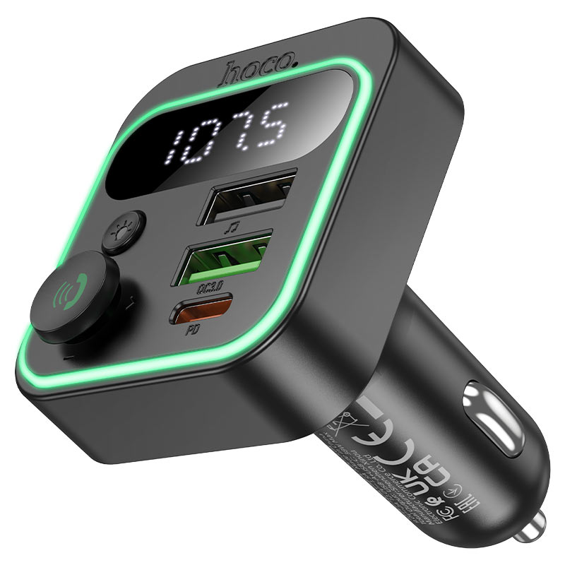 Car charger “E85 Tiger” PD20W QC3.0 with wireless FM transmitter