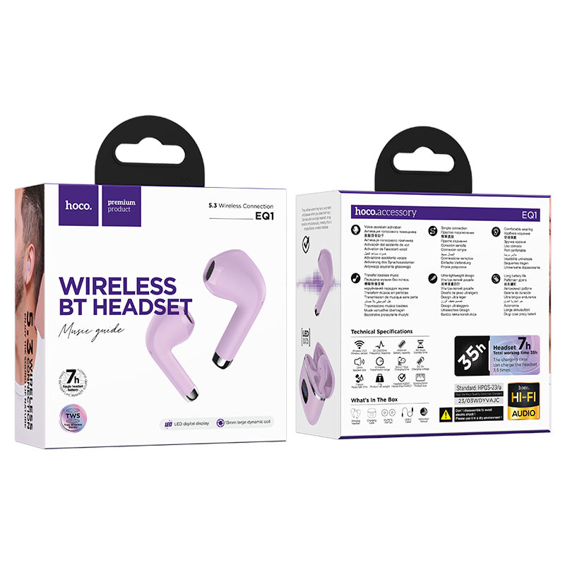TWS headset “EQ1 Music guide”