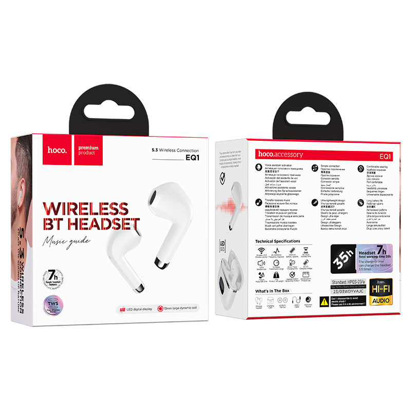 TWS headset “EQ1 Music guide”