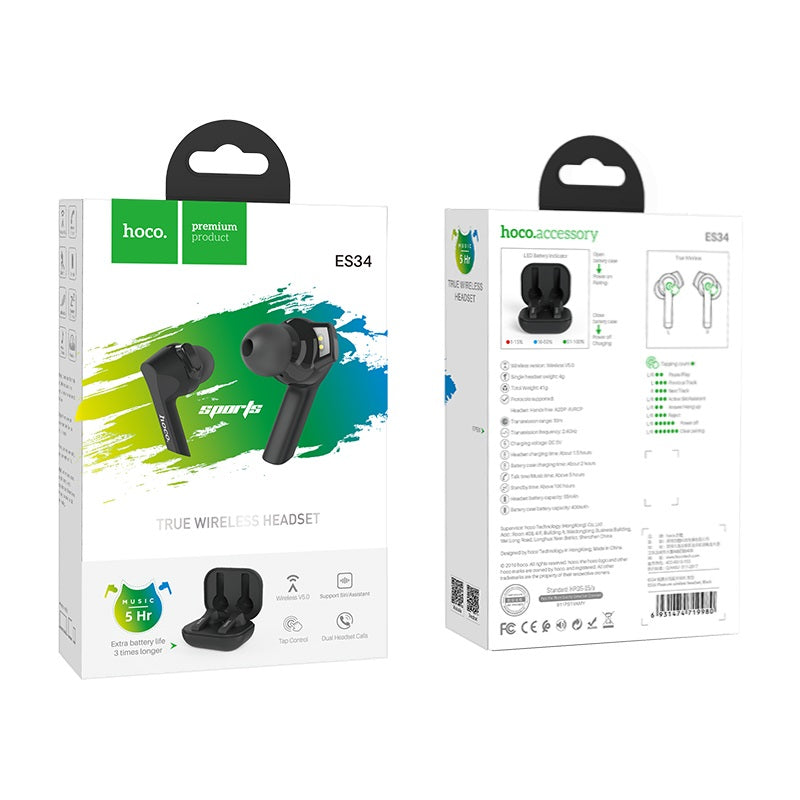 Wireless headset “ES34 Pleasure” with charging case