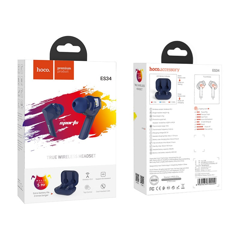 Wireless headset “ES34 Pleasure” with charging case