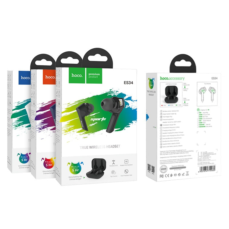Wireless headset “ES34 Pleasure” with charging case