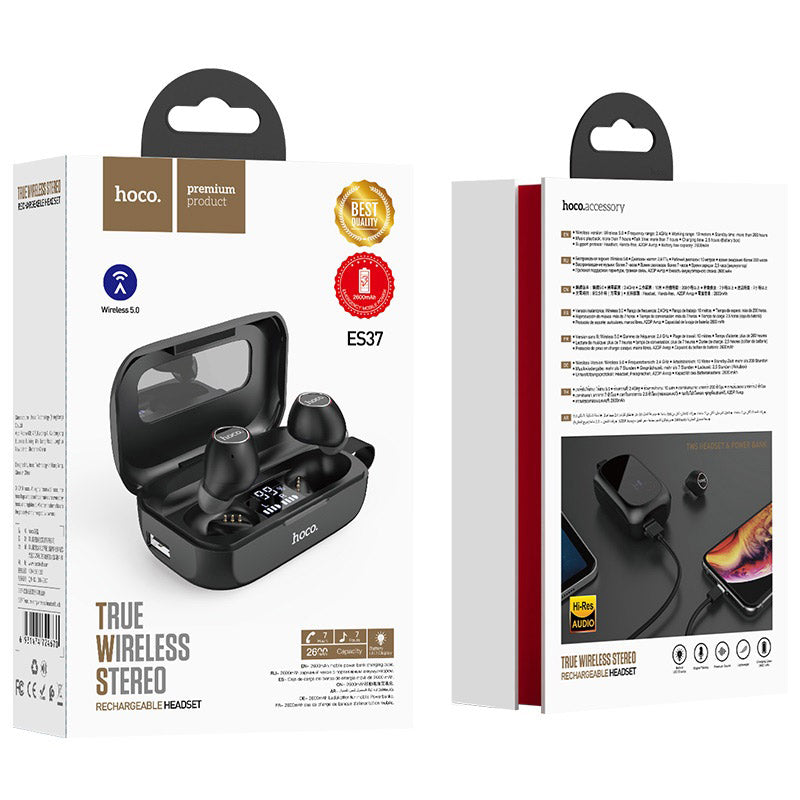 Wireless headset “ES37 Treasure song” with charging case