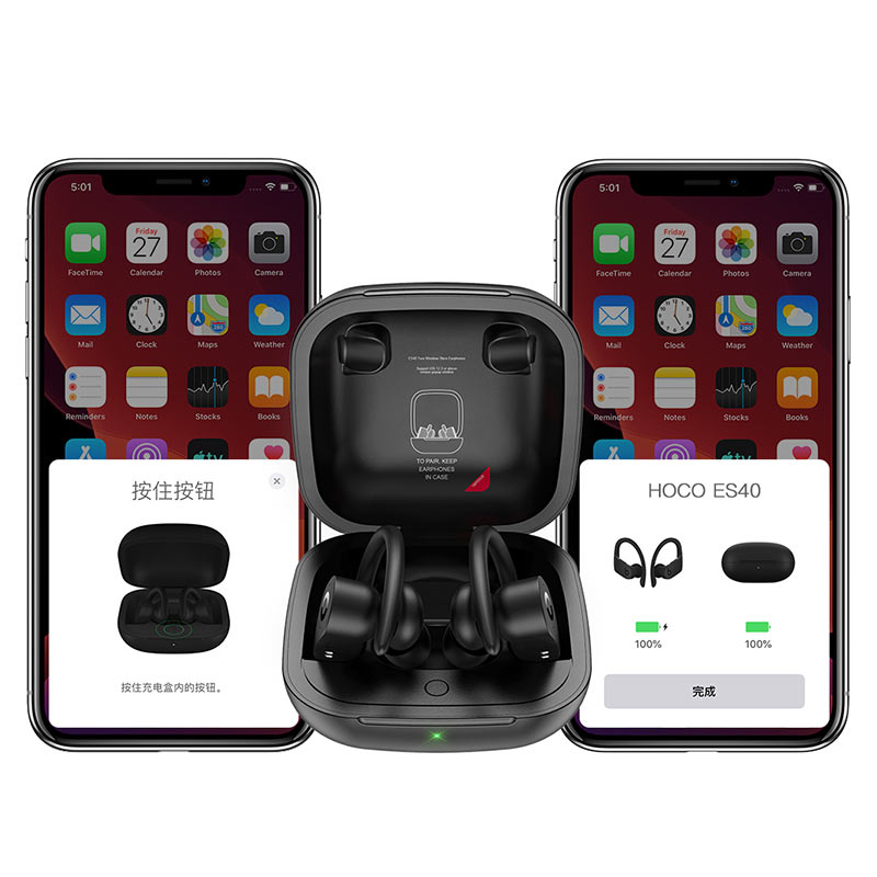 Wireless headset “ES40 Genial” TWS with charging case