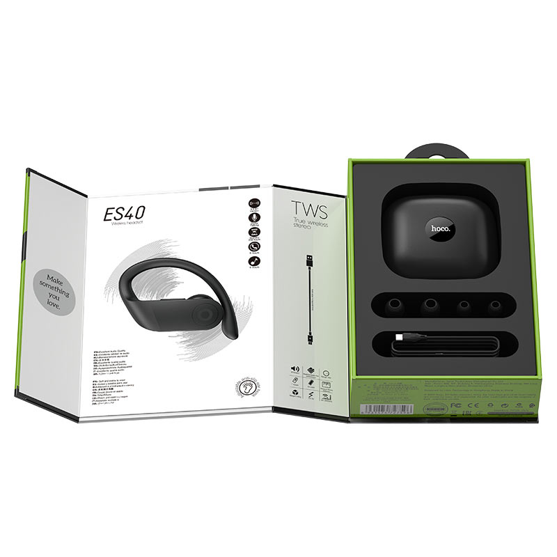 Wireless headset “ES40 Genial” TWS with charging case