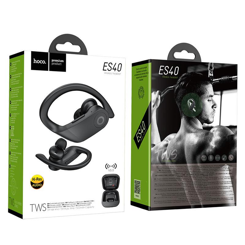 Wireless headset “ES40 Genial” TWS with charging case