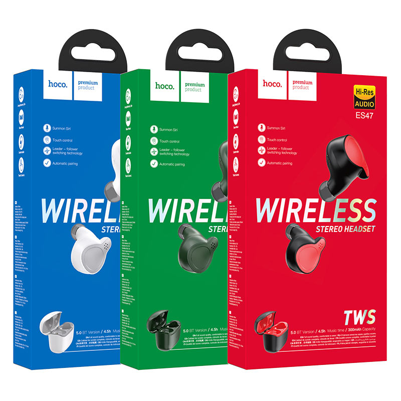 Wireless headset “ES47 Shelly” TWS with charging case