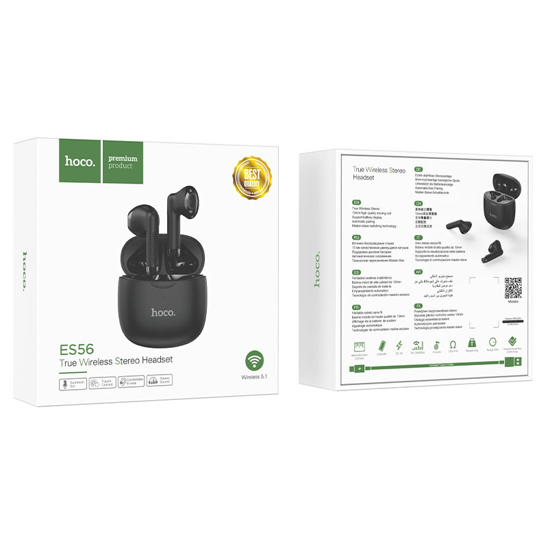 Wireless headset “ES56 Scout” TWS with charging case