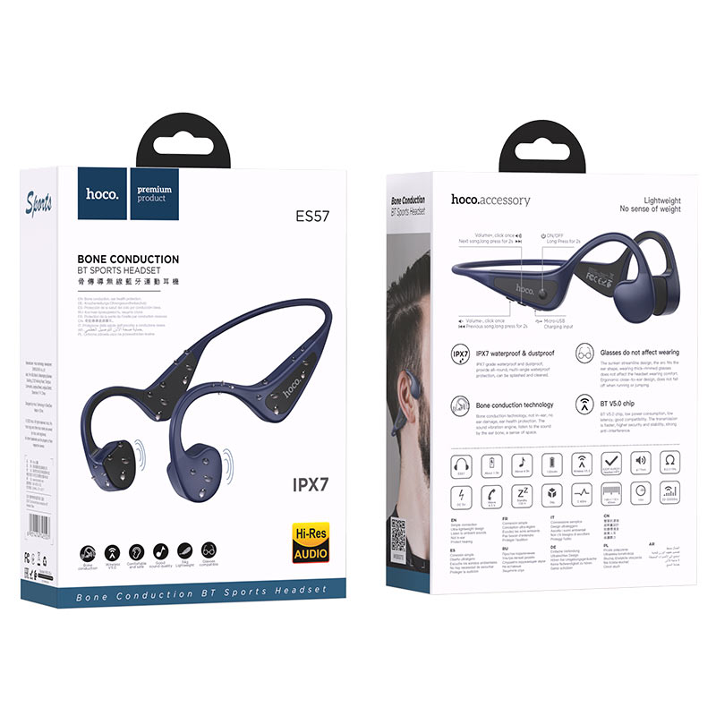 Wireless headset “ES57 Cool sound” bone conduction