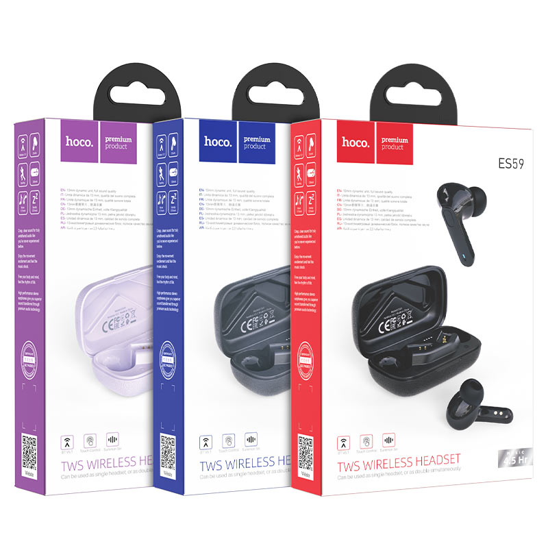 Wireless headset “ES59 Gratified” TWS with charging case