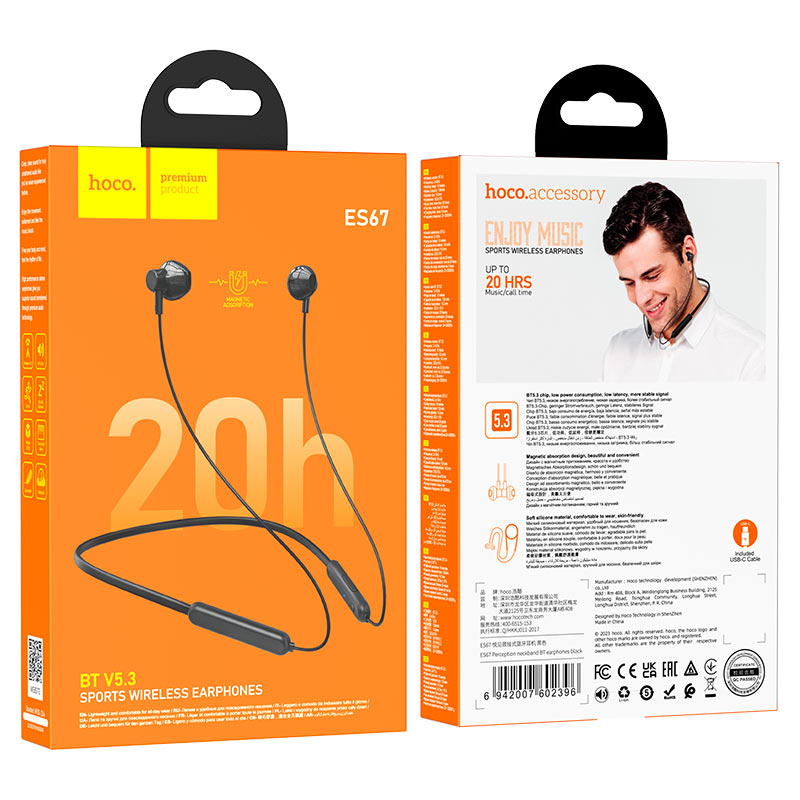 Wireless earphones “ES67 Perception” with mic