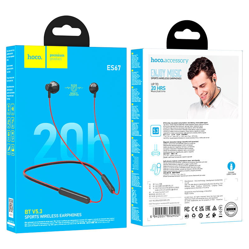 Wireless earphones “ES67 Perception” with mic