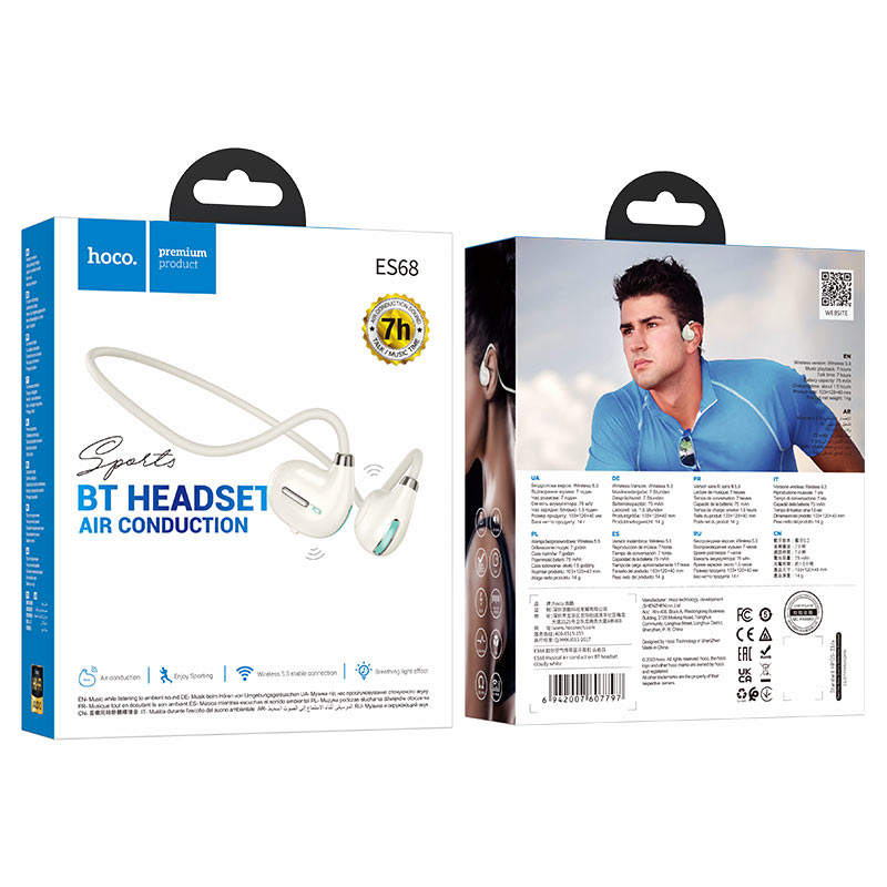 Wireless headset “ES68 Musical” air conduction