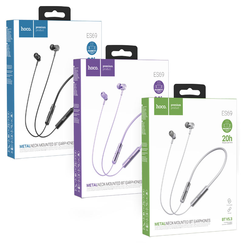 Wireless earphones “ES69 Platinum” with mic