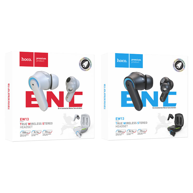 Wireless headset “EW13 Magic flow” ENC TWS with charging case