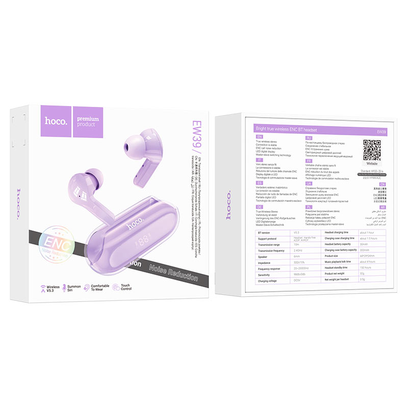 TWS headset “EW39 Bright” ENC