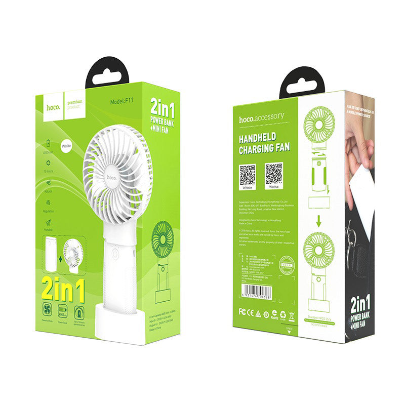 Portable fan “F11” and power bank 4000mAh