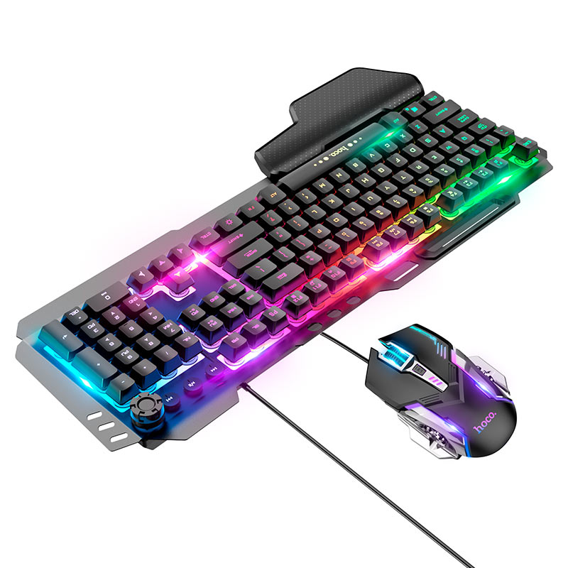 Keyboard + mouse set “GM12 Light and shadow” RGB EN / RU