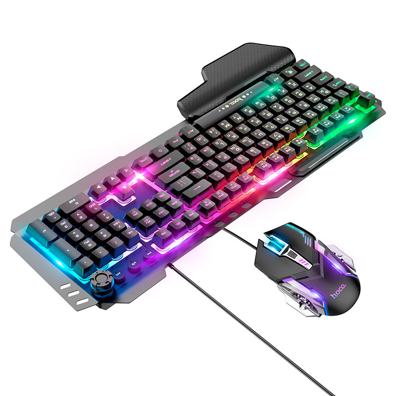 Keyboard + mouse set “GM12 Light and shadow” RGB EN / RU