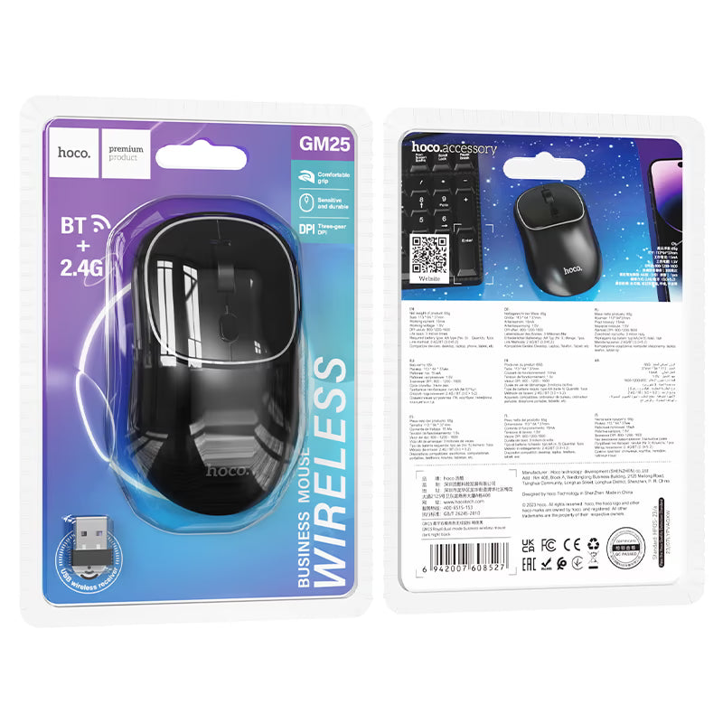 Wireless mouse “GM25 Royal” 2.4G / BT