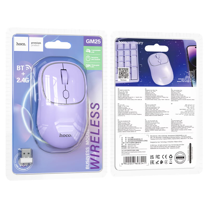 Wireless mouse “GM25 Royal” 2.4G / BT