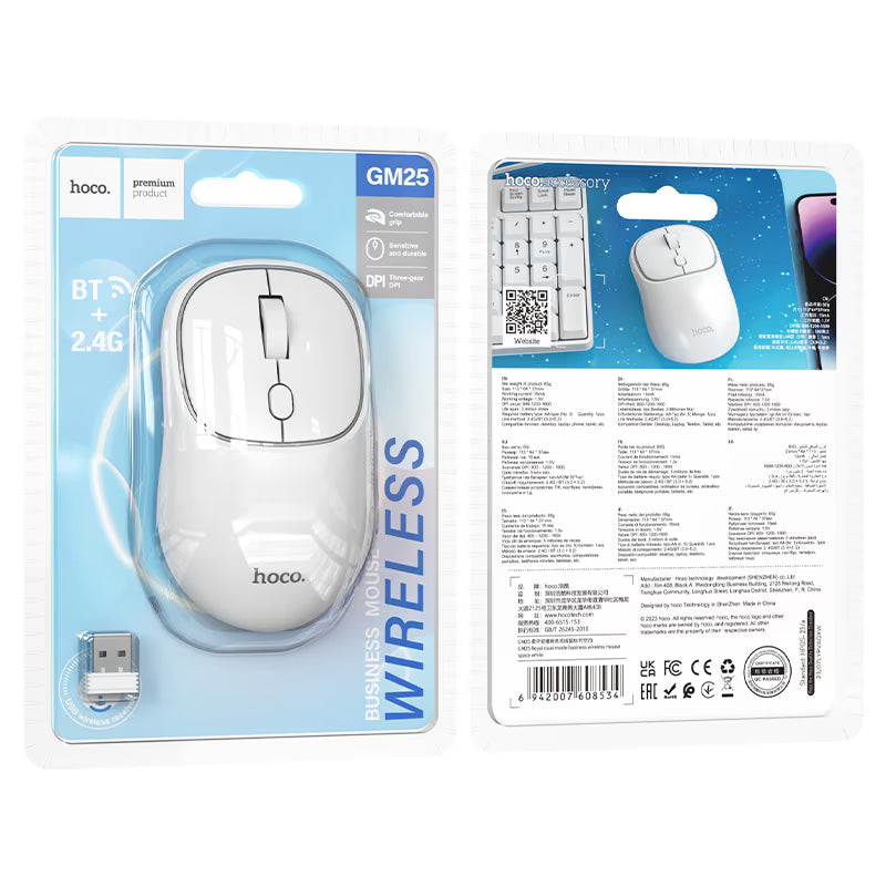 Wireless mouse “GM25 Royal” 2.4G / BT
