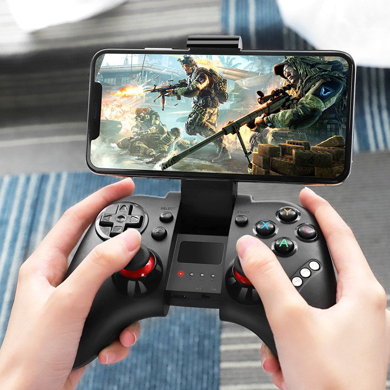 Wireless gamepad “GM3 Continuous” joystick with phone holder