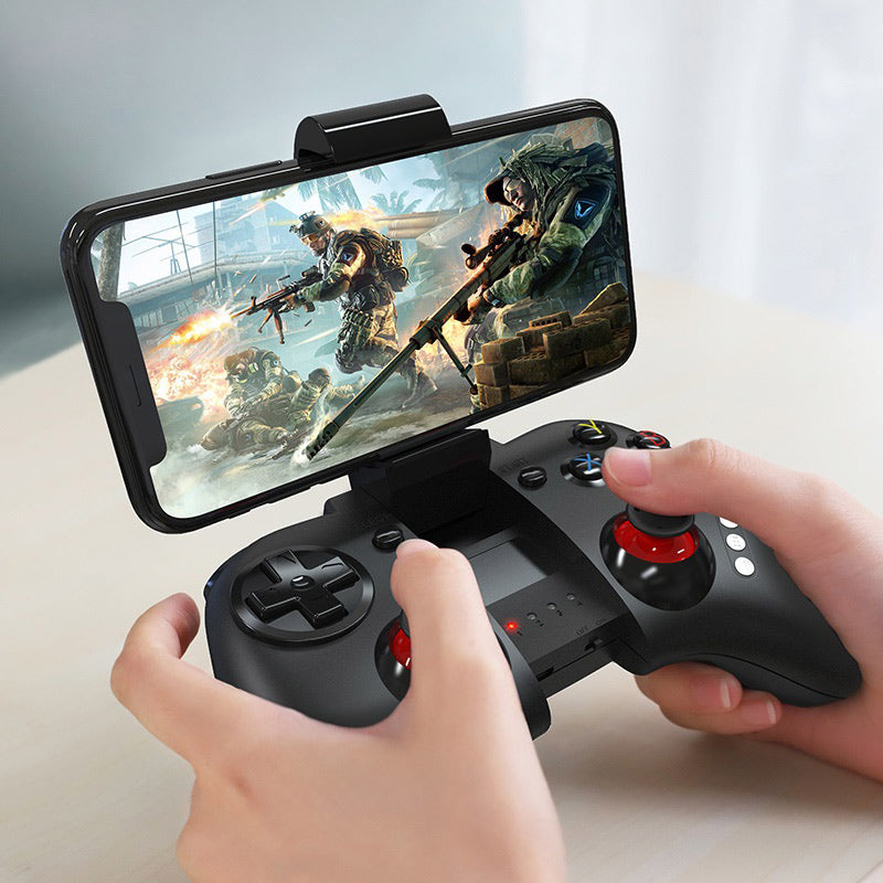 Wireless gamepad “GM3 Continuous” joystick with phone holder