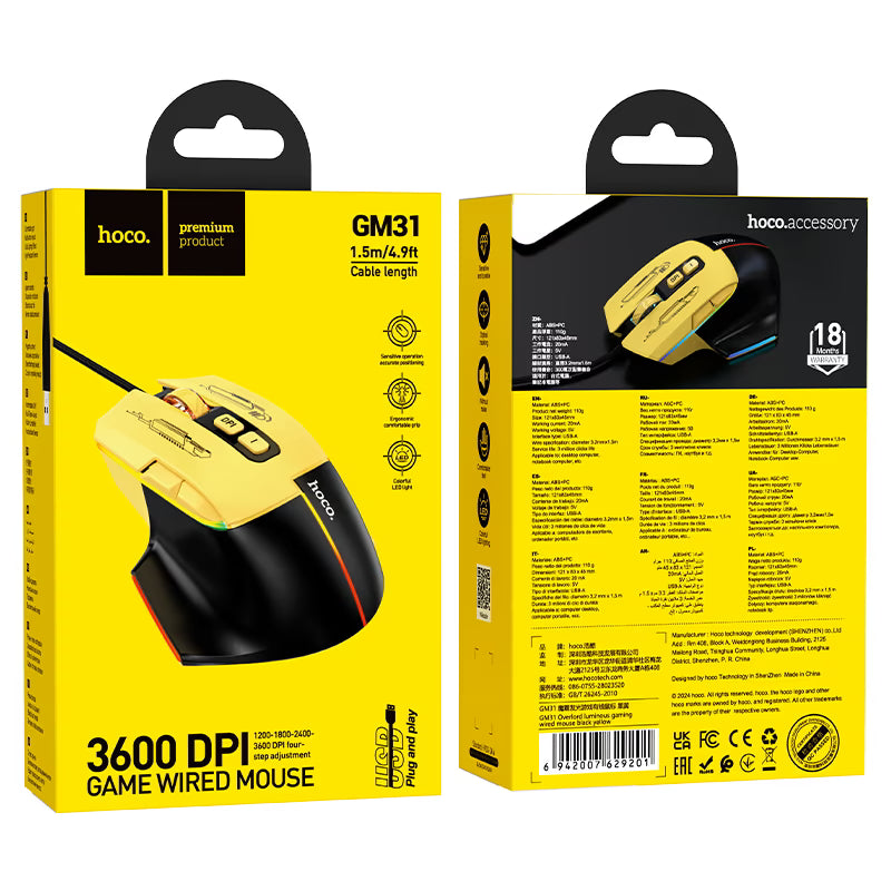 Wired mouse “GM31 Overlord” gaming