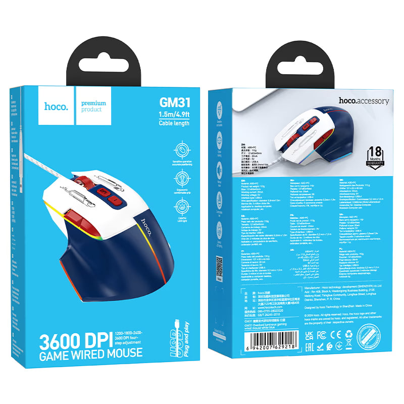 Wired mouse “GM31 Overlord” gaming
