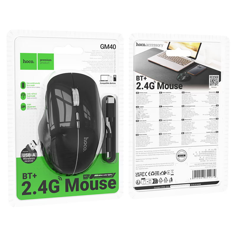 Wireless mouse “GM40 Dixon” 2.4G / BT
