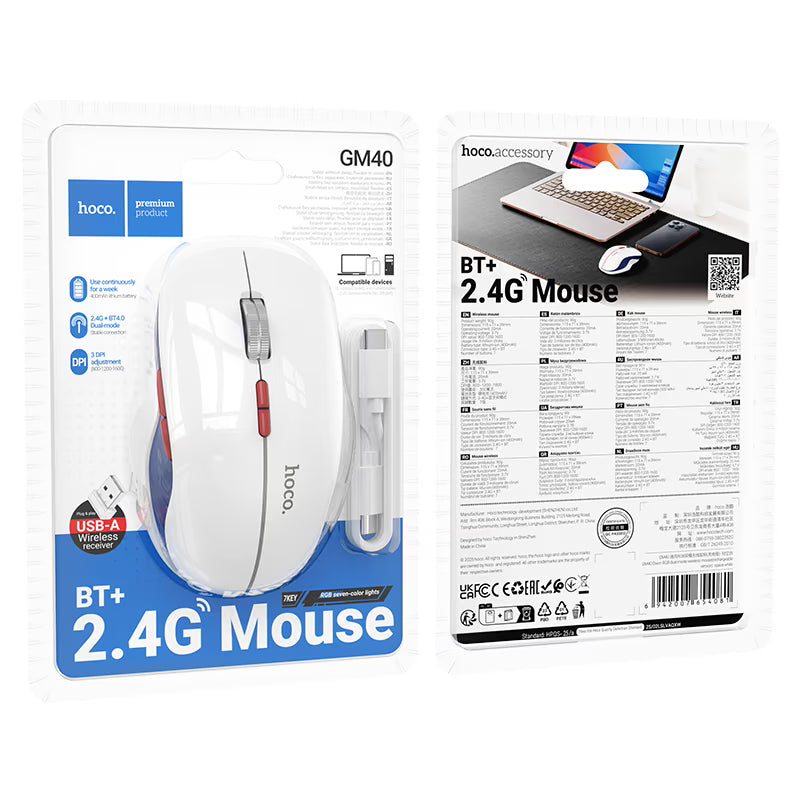 Wireless mouse “GM40 Dixon” 2.4G / BT