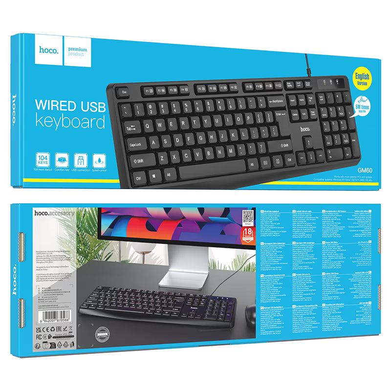 Wired keyboard “GM60 Cool” EN / RU