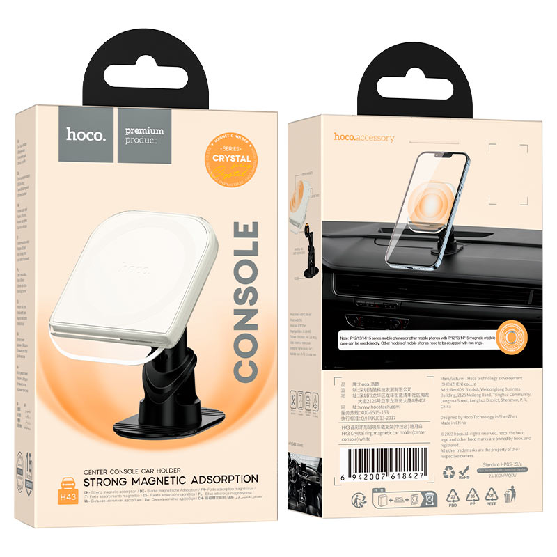 Car holder “H43 Crystal” for dashboard