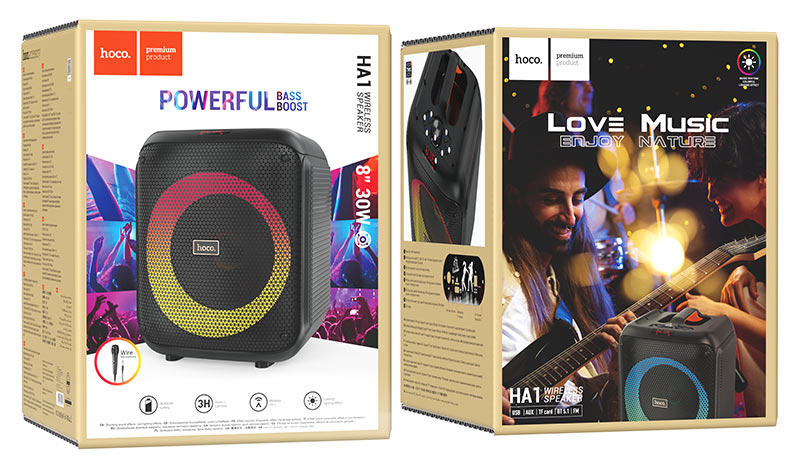 Wireless speaker “HA1 Graceful” portable loudspeaker