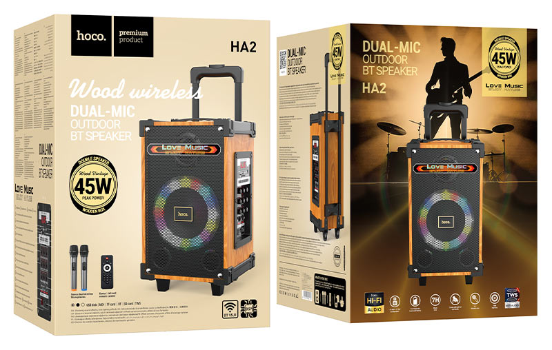Wireless speaker “HA2 Wave” portable loudspeaker
