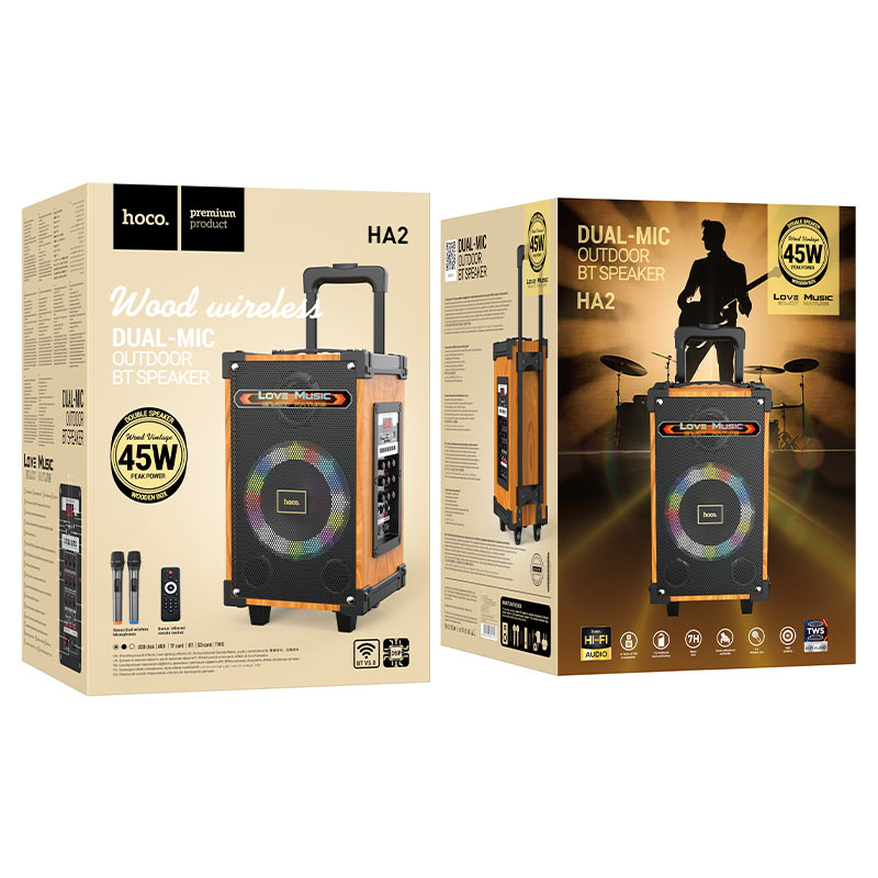 Wireless speaker “HA2 Wave” portable loudspeaker