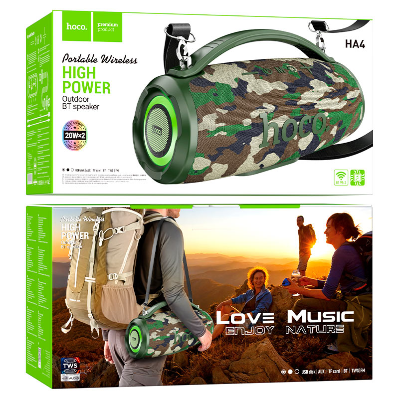 Wireless speaker “HA4 Surge” portable loudspeaker