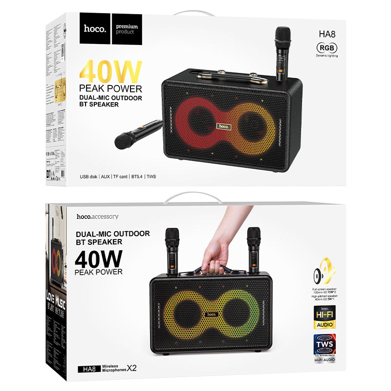 Wireless speaker “HA8 Ave” portable loudspeaker