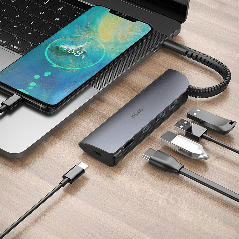 Type-C hub “HB13 EasyLink” USB-C to 3 ports USB3.0 HDTV PD  converter