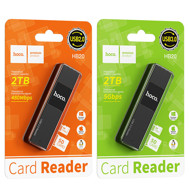 Card reader “HB20 Mindful” 2-in-1 USB2.0 / USB3.0