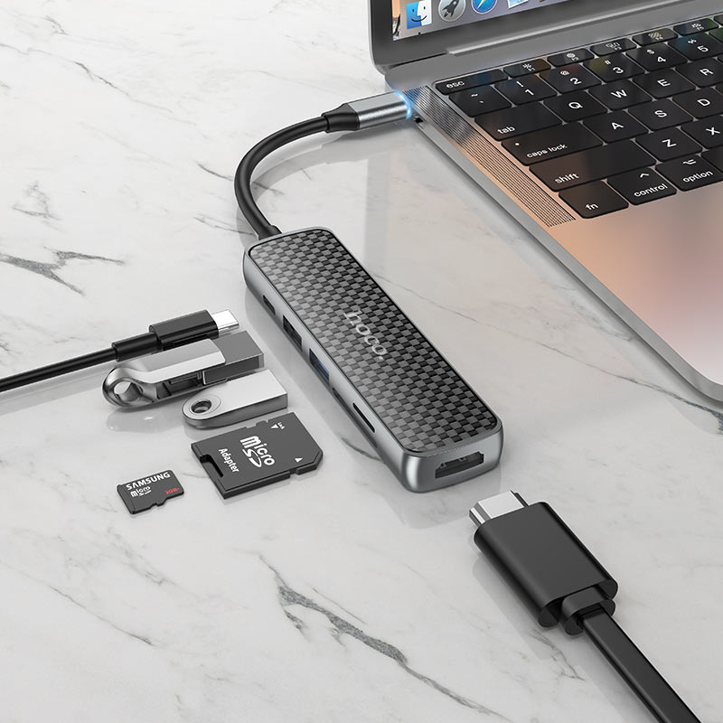 Type-C hub “HB24 Easy display” HDTV + USB3.0 + USB2.0 + SD + TF + PD