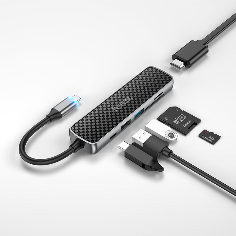Type-C hub “HB24 Easy display” HDTV + USB3.0 + USB2.0 + SD + TF + PD