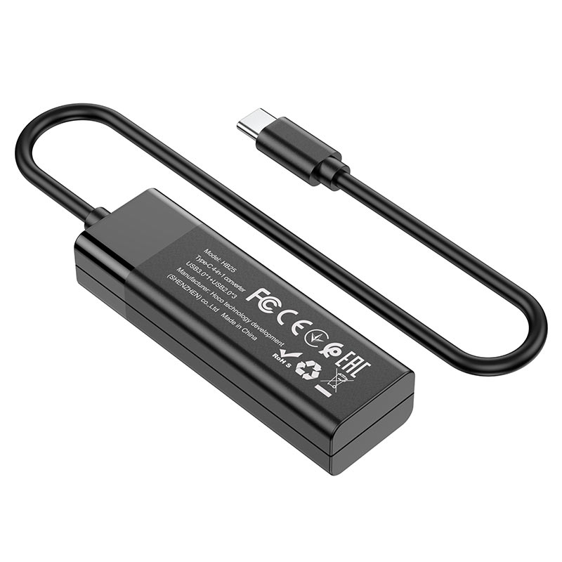 Type-C hub 4-in-1 “HB25 Easy mix” Type-C to USB3.0+USB2.0*3