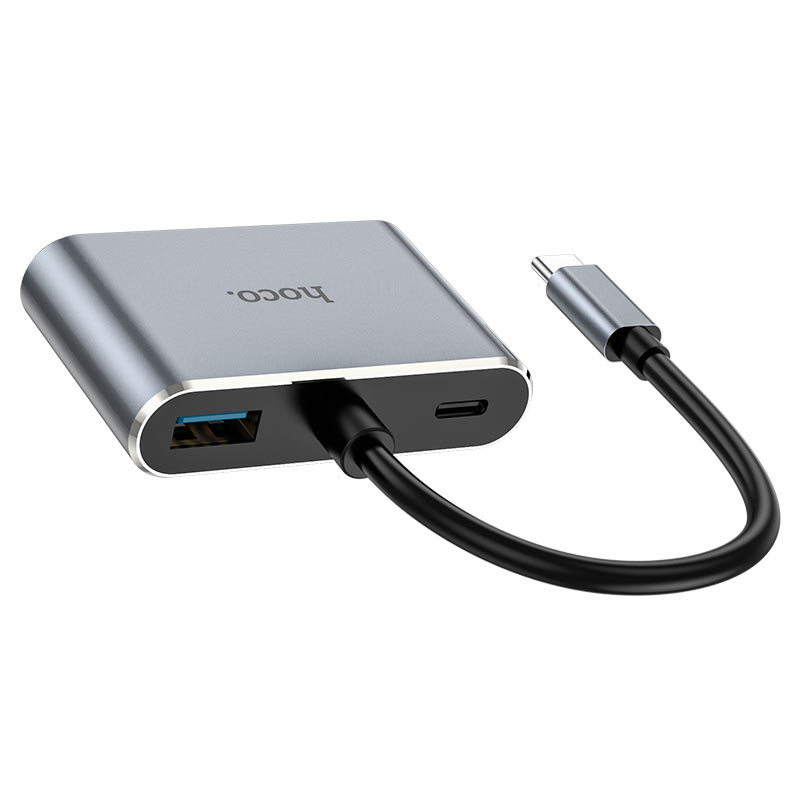 Converter “HB30 Eco” Type-C to HDTV + VGA + USB3.0 + PD