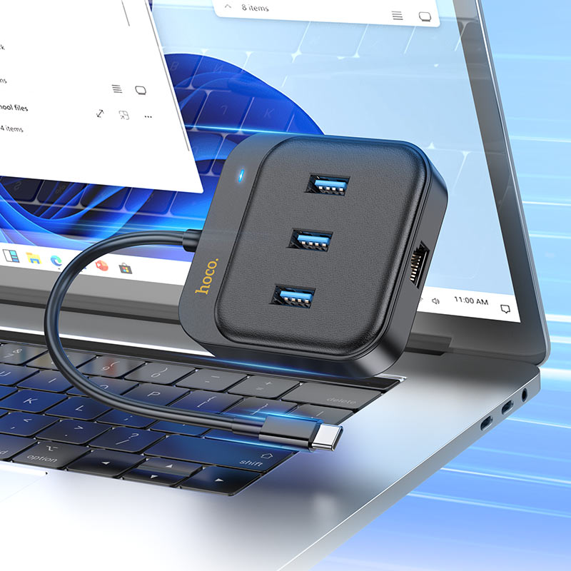 Type-C hub “HB35 Easy link” 3 × USB-A3.0 + RJ45